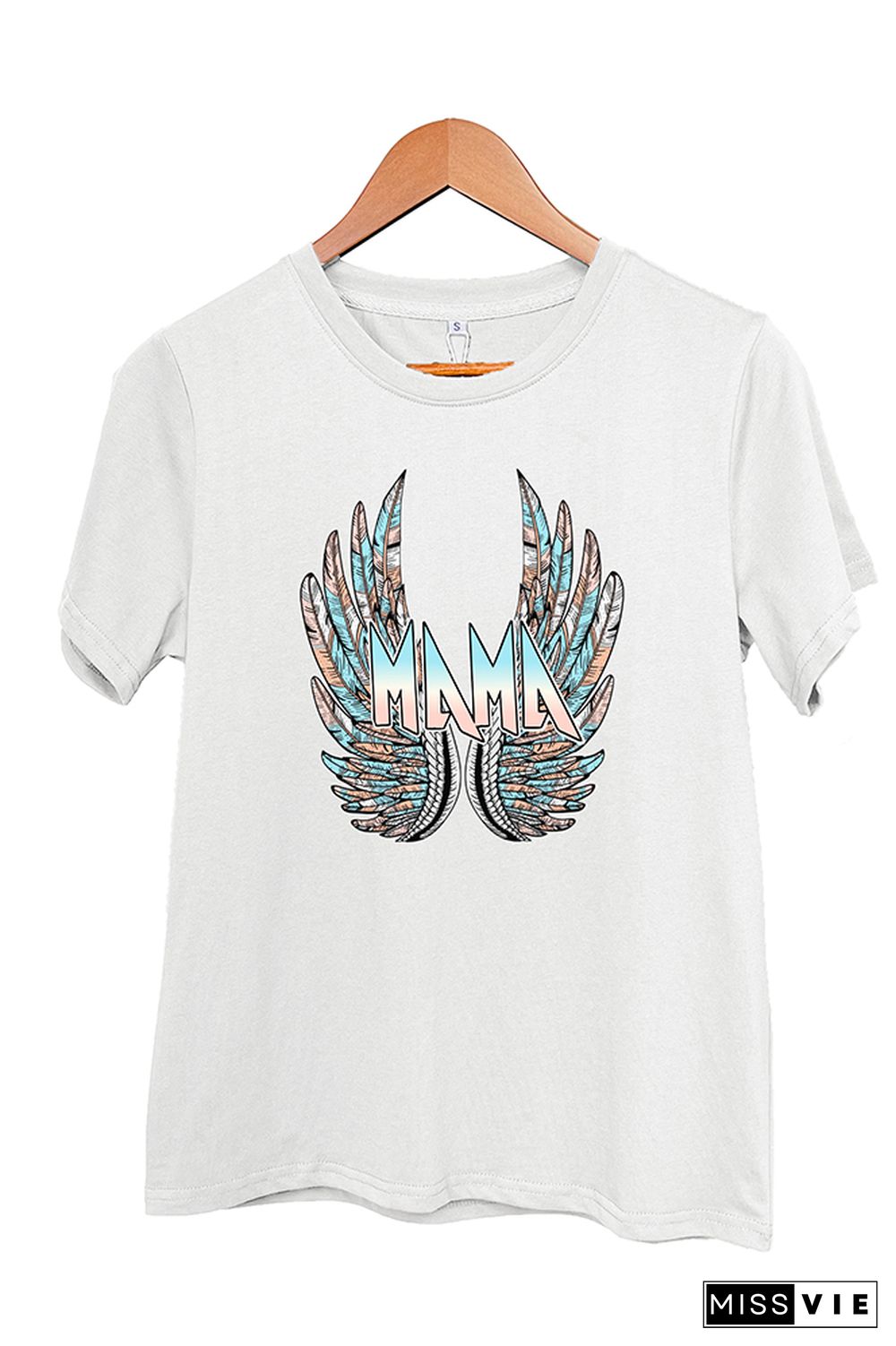 MAMA with Wings Short Sleeve Graphic Tee Wholesale