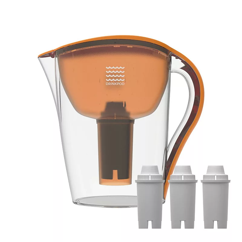 Drinkpod Ultra Premium Alkaline Water Pitcher 3.5L Capacity Includes 3 Filters