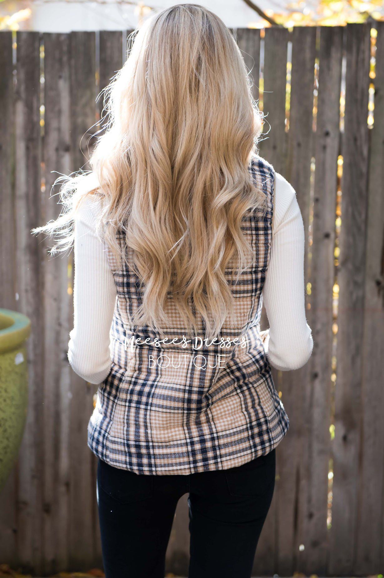 Winter Wishes Plaid Vest