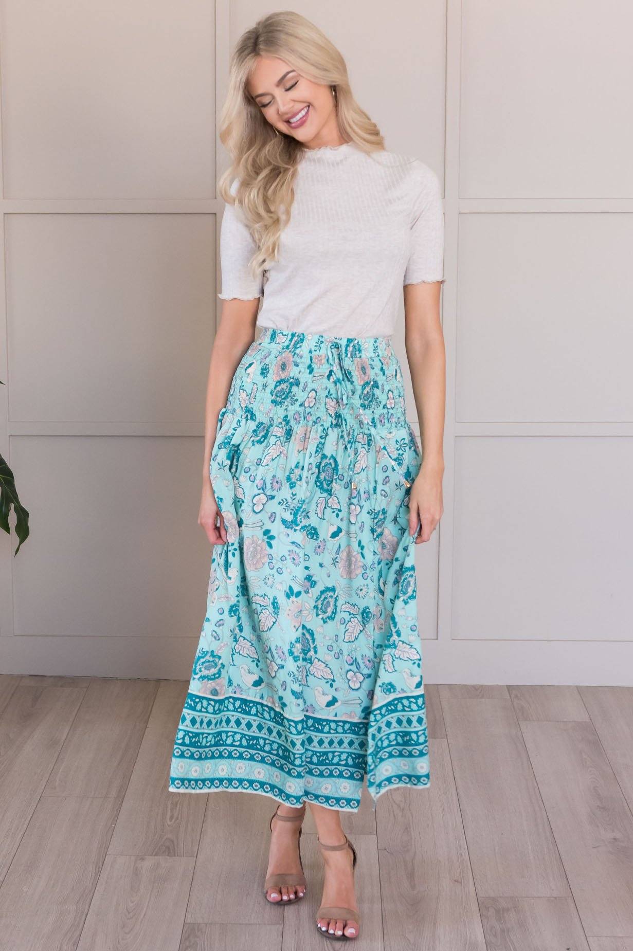 Twirl With Me Modest Bohemian Skirt