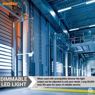 Sunlite 24 in. 20-Watt Integrated LED Linear Dimmable Color Tunable White Strip Light Fixture 3000K 4000K 5000K 2300 Lumens HD03727-1