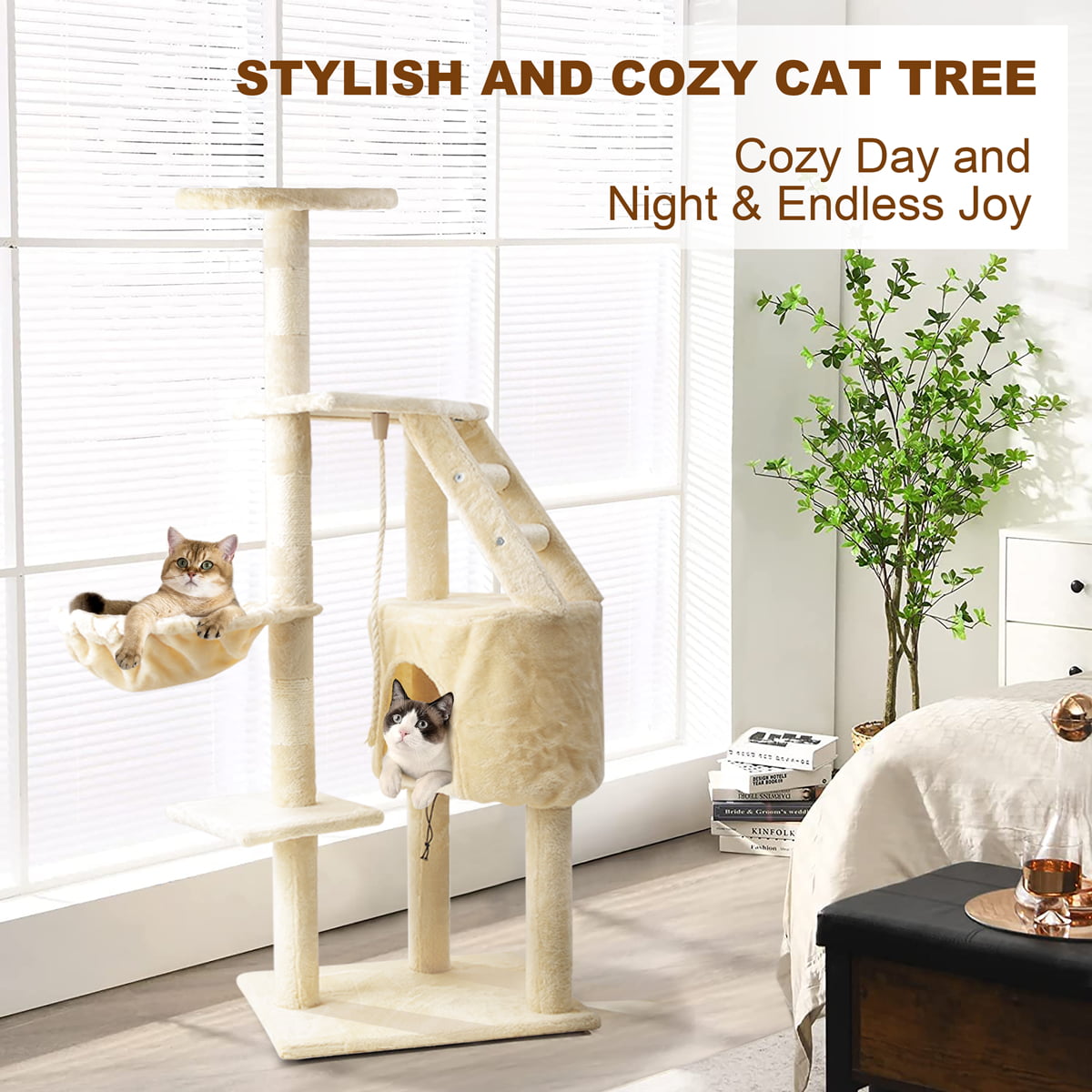 Vesteel Multi-Level Cat Tree Condo， 49