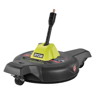 RYOBI 12 in. 3100 PSI Electric Pressure Washer Surface Cleaner with Caster Wheels RY31SC312