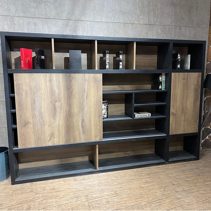 PHOENIX Display Wall Unit 3.0M - Warm Oak & Black