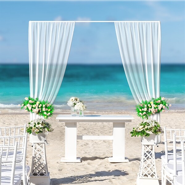 Adjustable Metal Wedding Backdrop Stand Arch Frame for Festival Decor