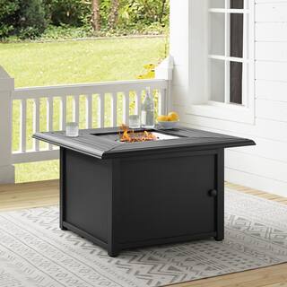 CROSLEY FURNITURE Dante Metal Outdoor Fire Pit Table CO9014-BK