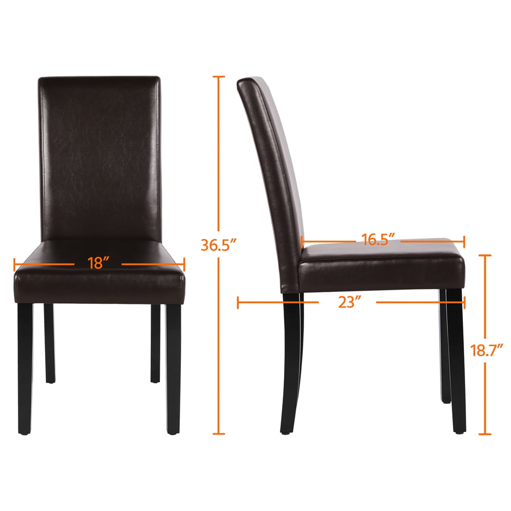 Yaheetech Dining Room Chairs High Back Padded Kitchen Chairs For Home And Restaurants