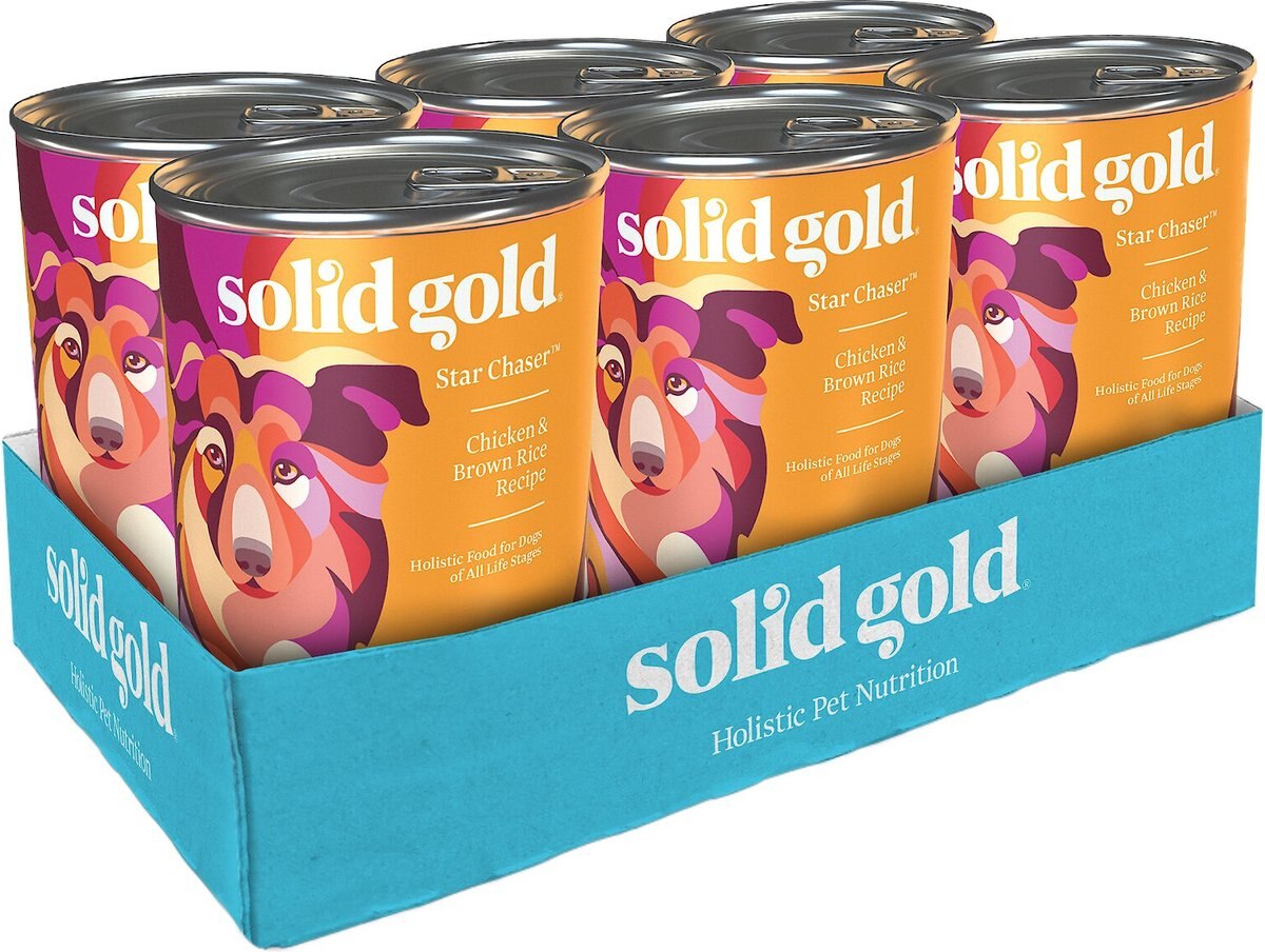 Solid Gold Star Chaser Chicken and Brown Rice Recipe Canned Dog Food