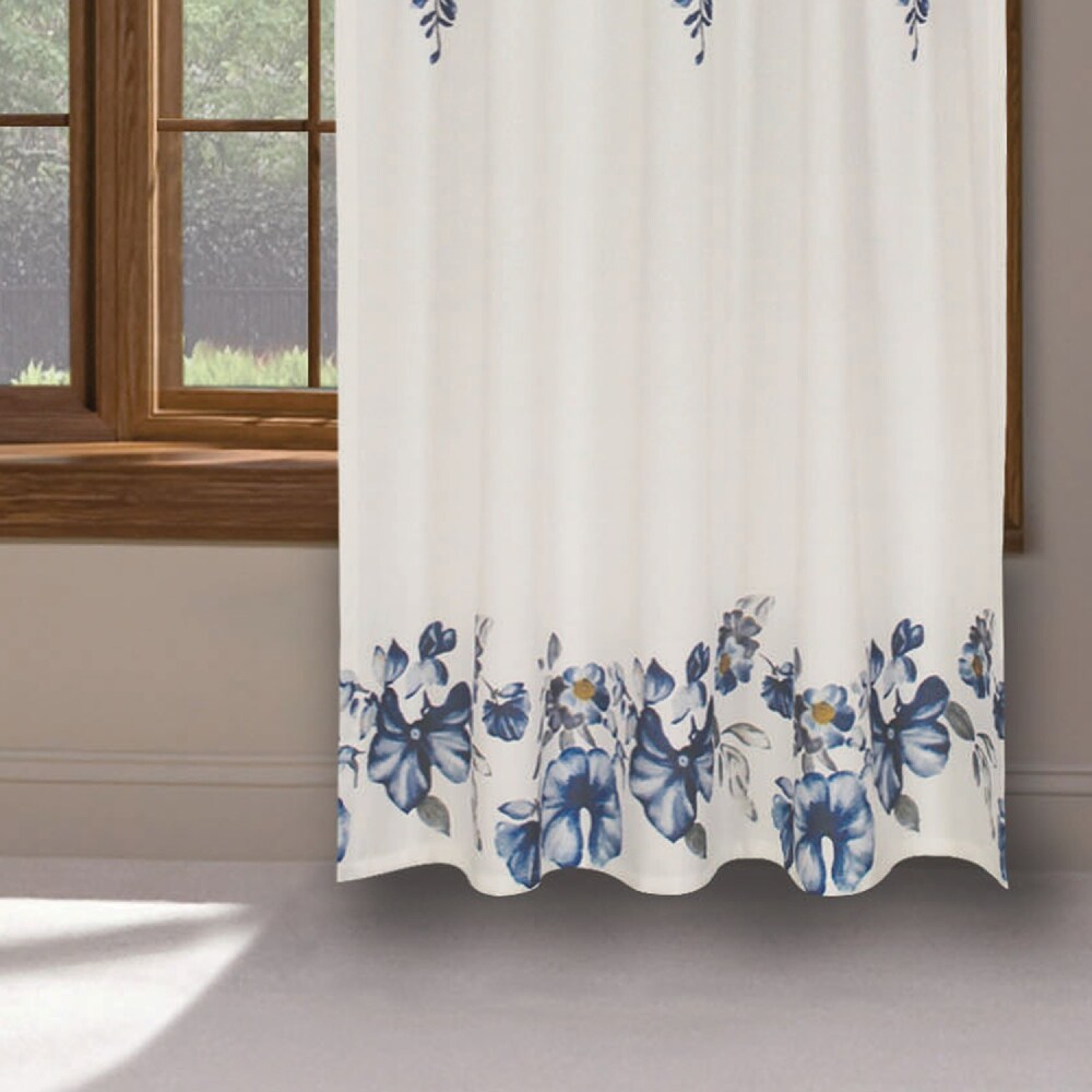 Waldron Floral Room Darkening Rod Pocket Single Curtain Panel