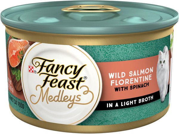 Fancy Feast Medleys Wild Salmon Florentine Canned Cat Food