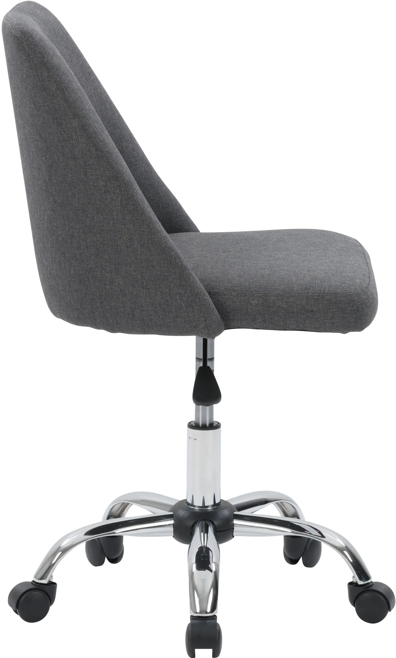 Marlowe Dark Gray Upholstered Armless Office Chair