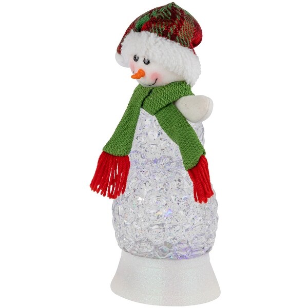 LED Lighted Acrylic Snowman Christmas Snow Globe