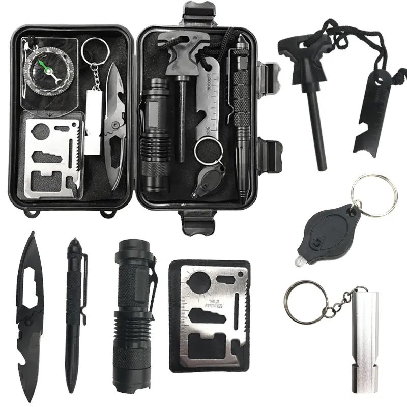 9 in 1 Camping Survival Kit  Emergency Survival Tactical Gear Other Camping   Hiking s