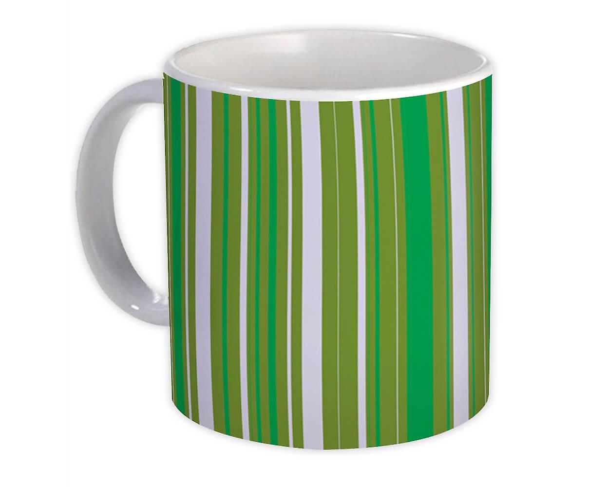 Gift Mug: Stripes Green