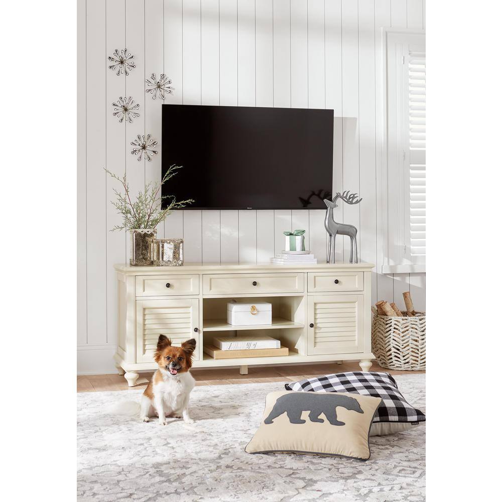 Home Decorators Collection Hamilton 59 in. Off-White 3-Drawer TV Stand 9787800410