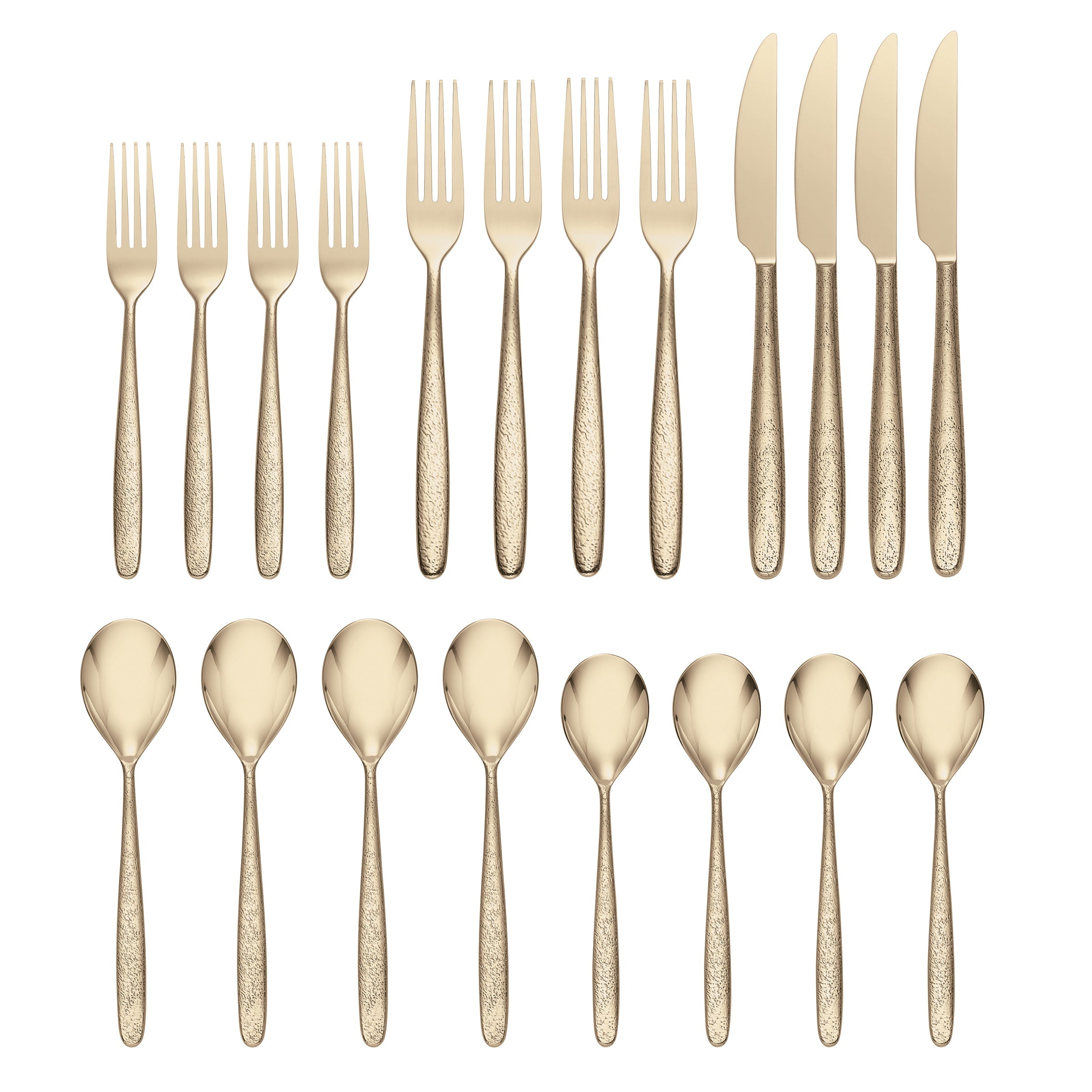 Storm Champagne 20 Piece Everyday Flatware Set