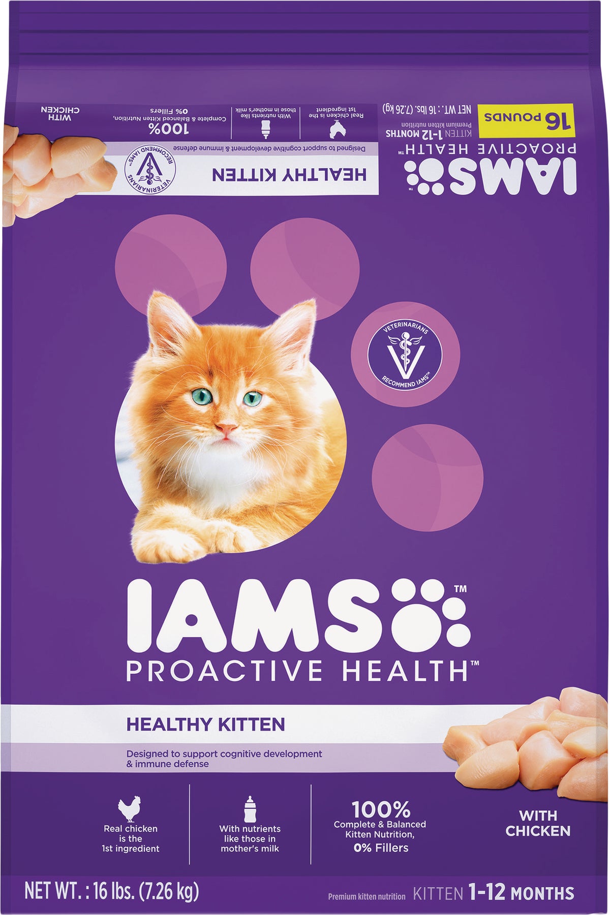 Iams Proactive Health Dry Kitten Food 16 Lb.