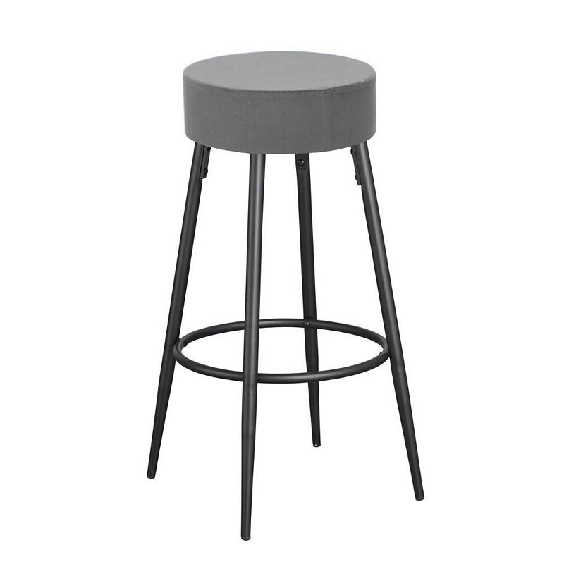 Best Master Furniture Wyoming Velvet Bar stools， Set of 2