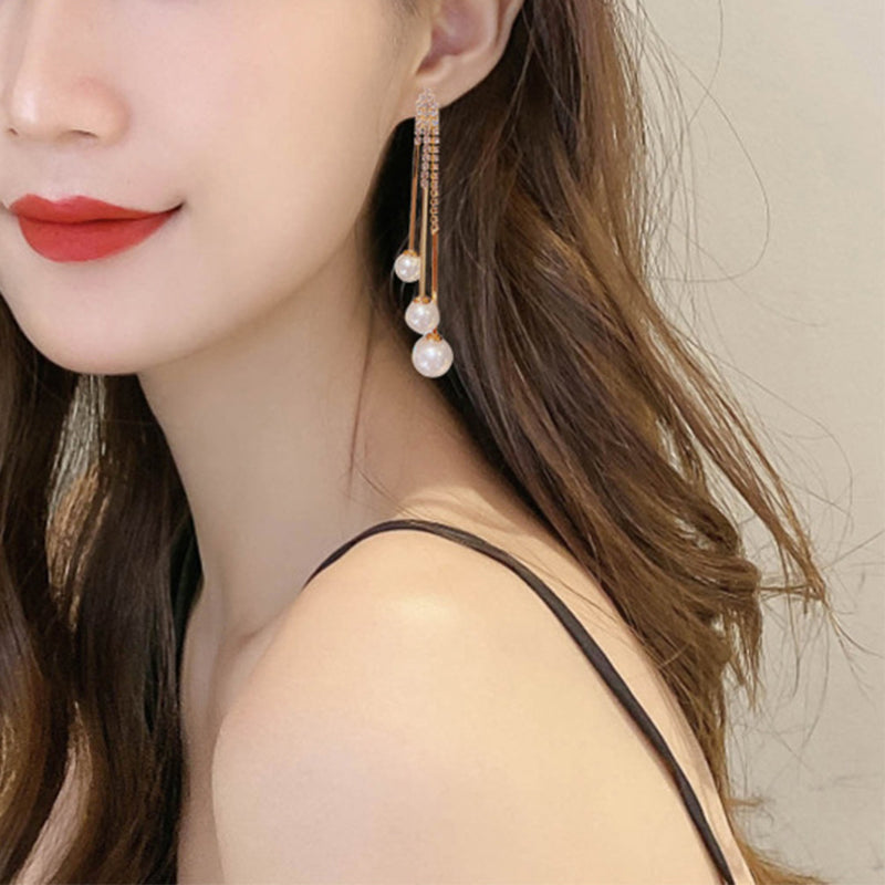 Fashion Double Layer Hook Earrings