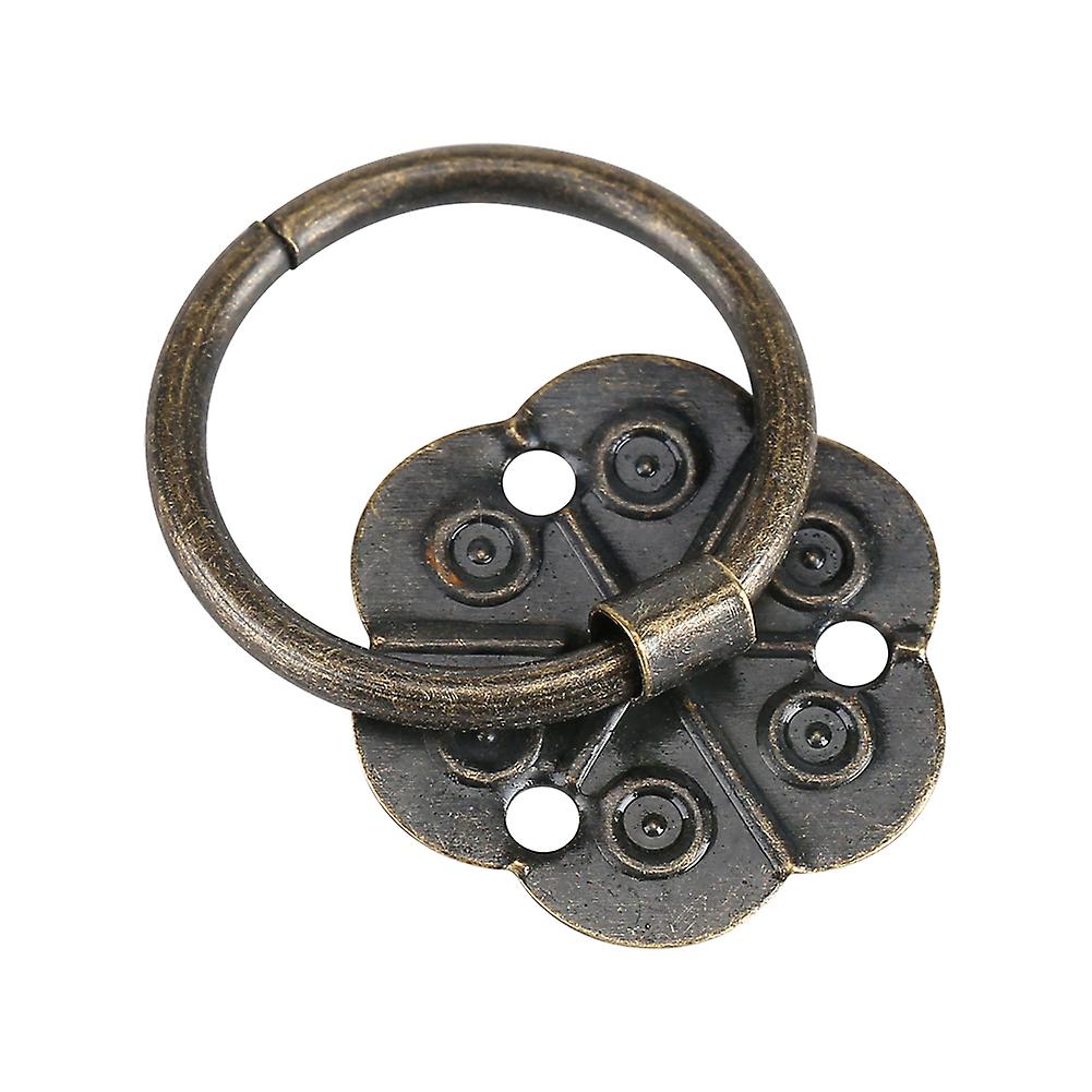 20pcs Iron Furniture Handle Drawer Cabinet Desk Door Ring Pull Hardware Home Decor 2x2cm