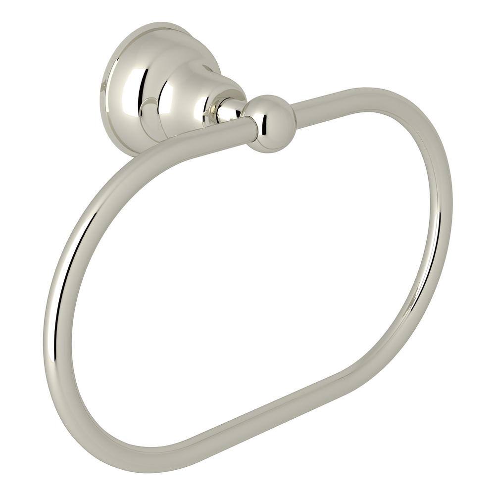 ROHL Country Bath Towel Ring in Polished Nickel CIS4PN