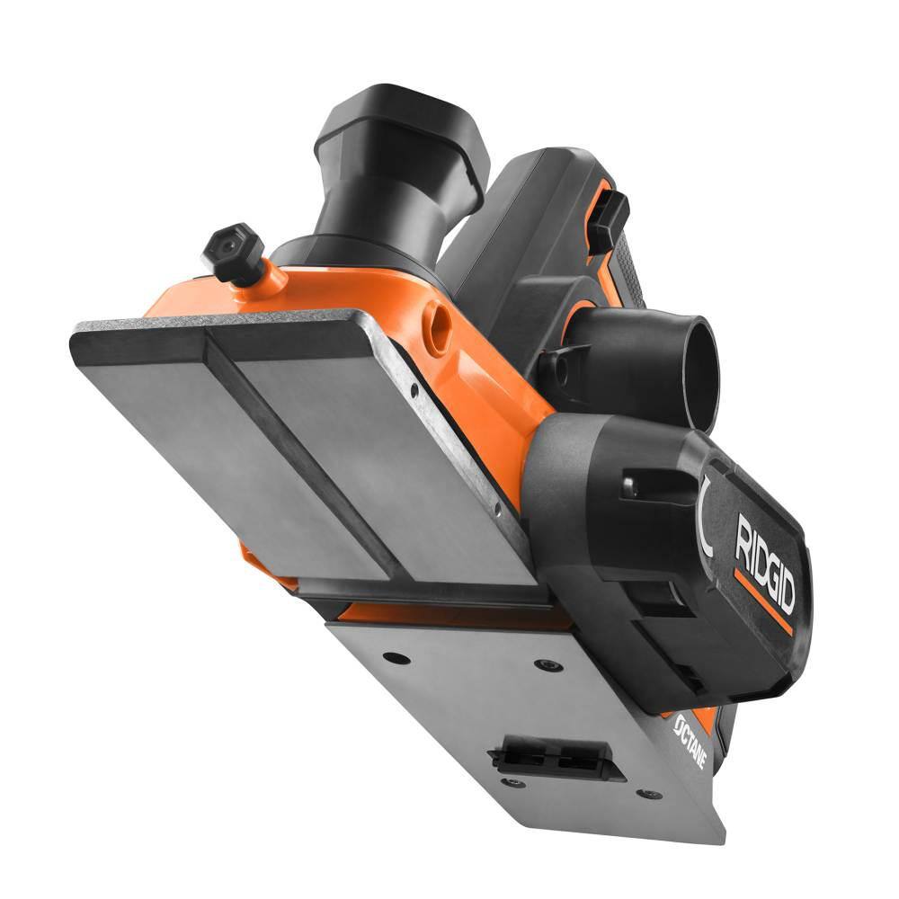 RIDGID 18V OCTANE Brushless Cordless 3-14 in. Hand Planer (Tool Only) with Dust Bag R8481B