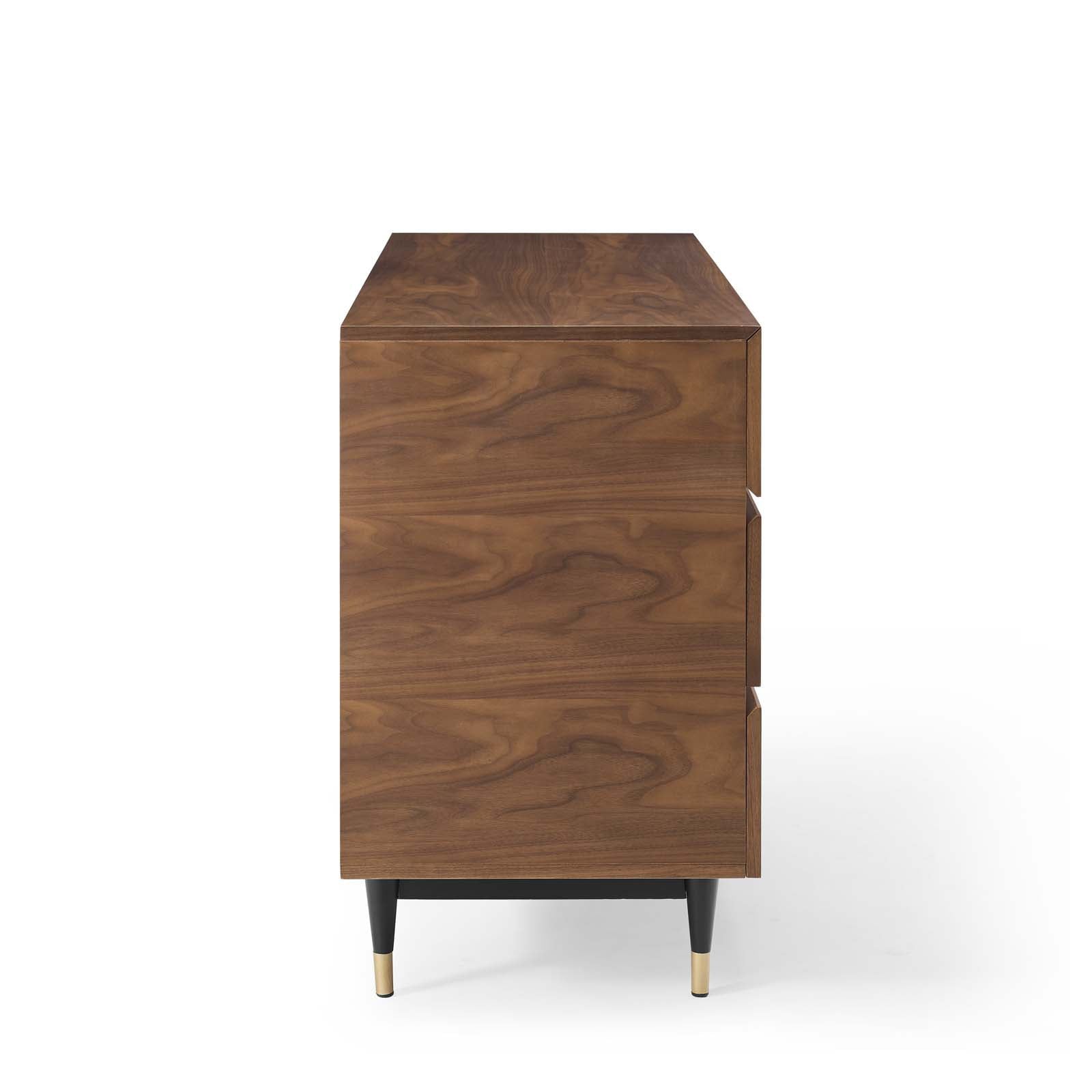 Caima 6-Drawer Dresser, Walnut