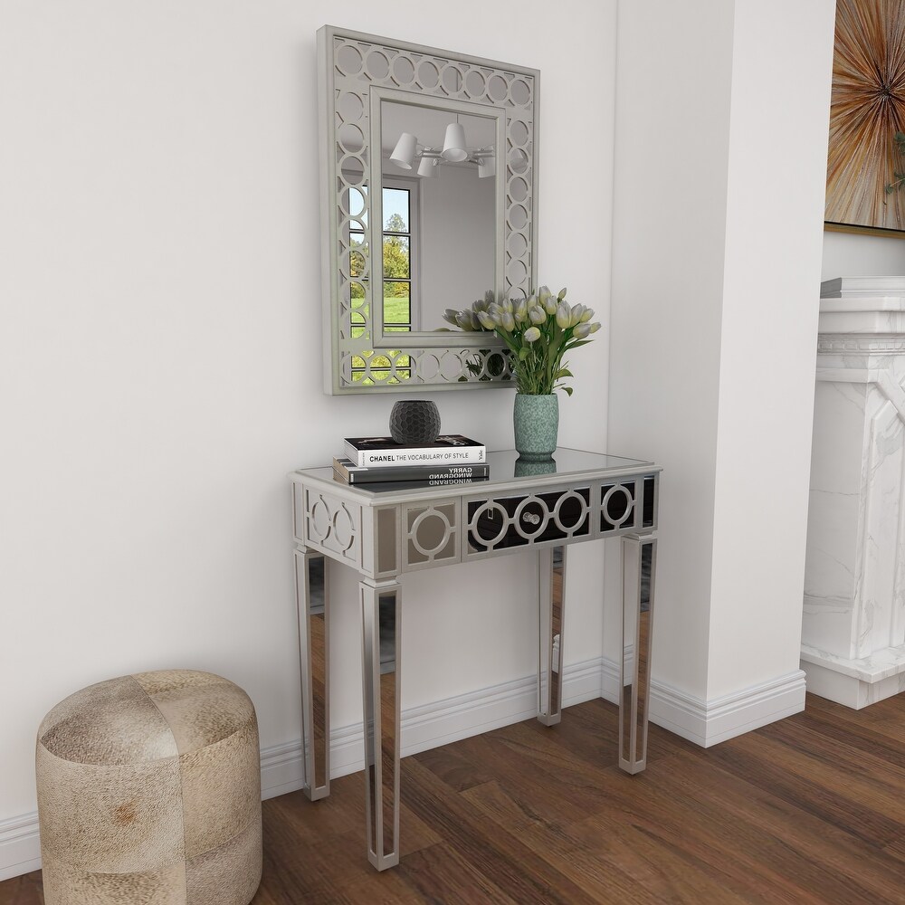 Grey MDF Glam Console Table (Set of 2)   S/2 31\