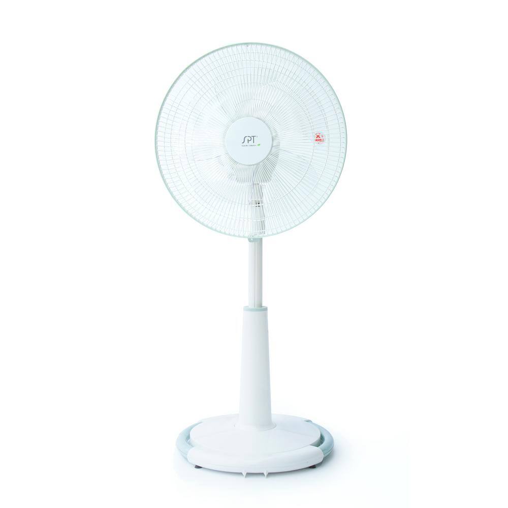 SPT Adjustable-Height 39 in. Oscillating Pedestal Fan with O-shaped Oscillation SF-16S88B