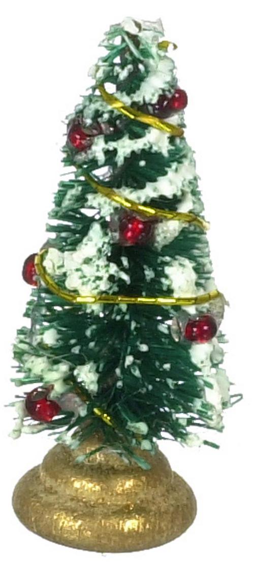 Dolls House Mini Decorated Xmas Tree Miniature Christmas Ornament Accessory