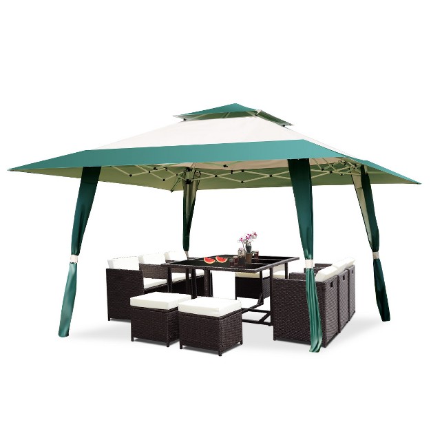 Tangkula 13 x27 X13 x27 Folding Gazebo Canopy Patio Outdoor Tent Party Shade Shelter