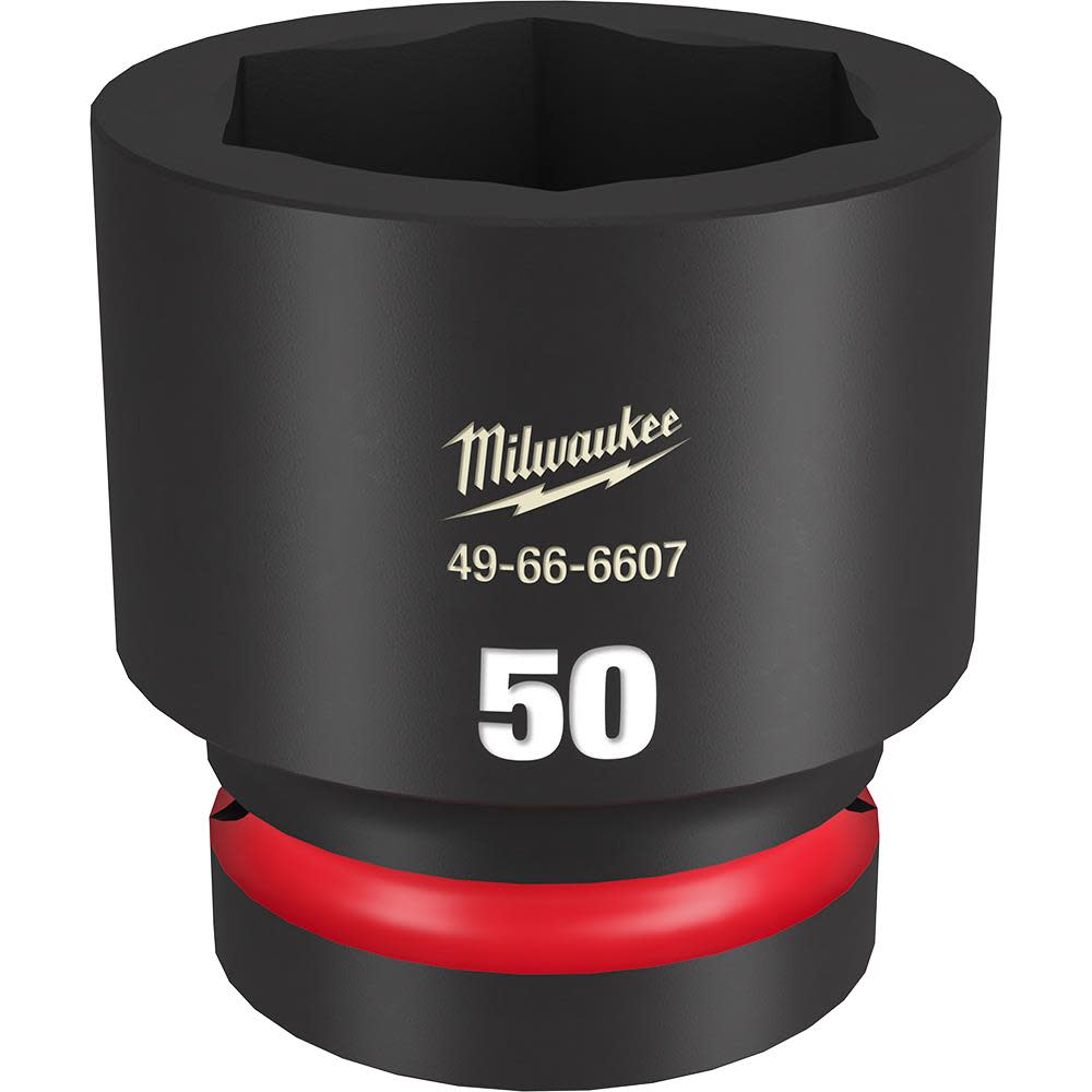 Milwaukee Impact Socket 1 Drive 50mm Standard 6 Point 49-66-6607 from Milwaukee