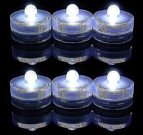 12pcs Mini Submersible Led Lights， Small Flameless Lights Vase Pool Pond Lantern Decoration Lighting