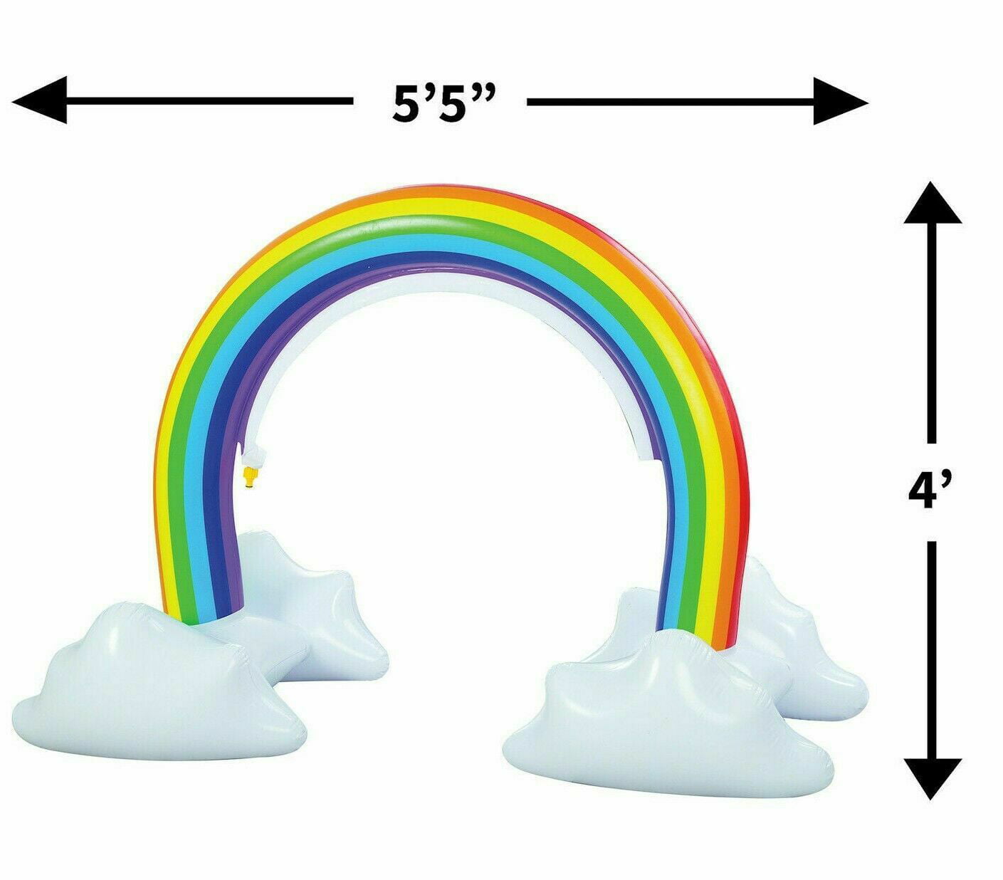 Rainbow Sprinkler Toy for Kids, Inflatable Pool Summer Fun Spray Water Toy, Outdoor Backyard for Children Infants Toddlers, Boys, Girls 3 4 5 6 7 8 Year Old