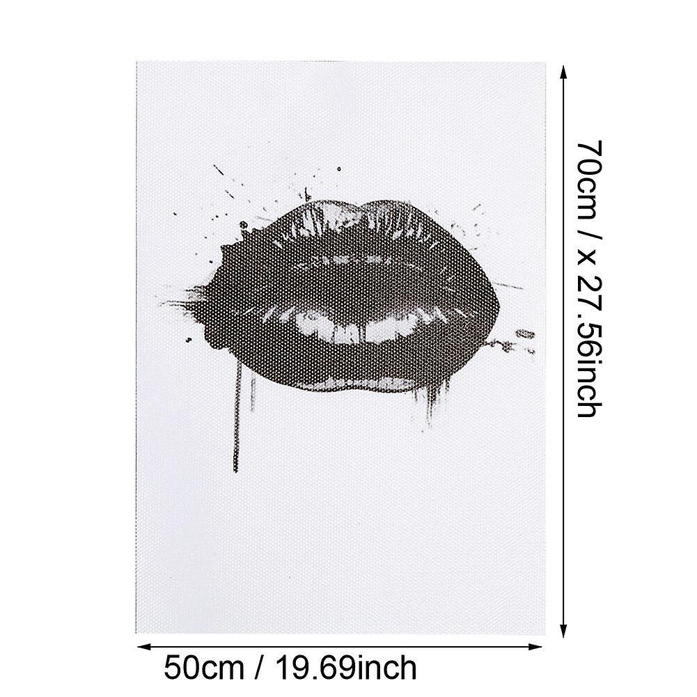 Bedroom Black Lips Wall Art Print Poster Canvas Living Room Home Office Decor