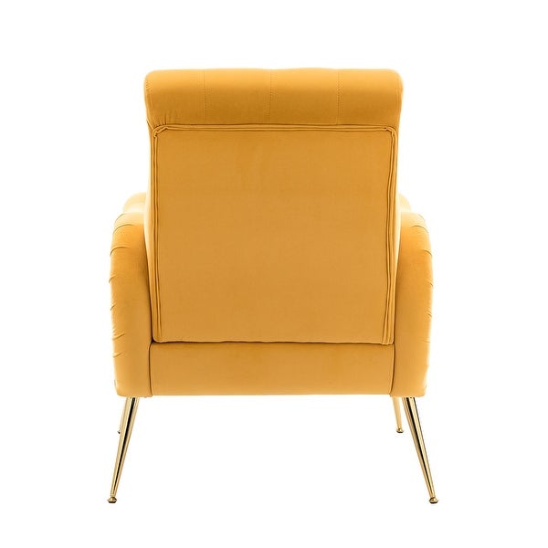 Calymne Modern Upholstered Armchair with Button-tufted Back by HULALA HOME