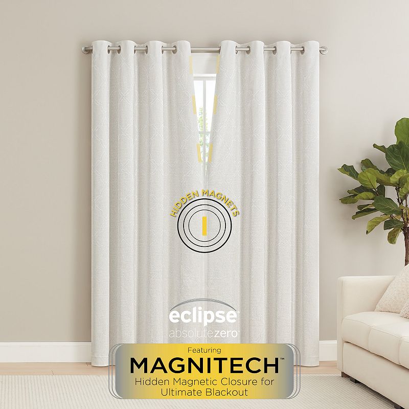 eclipse Magnitech 2-Pack Clayton Trellis Blackout Window Curtains