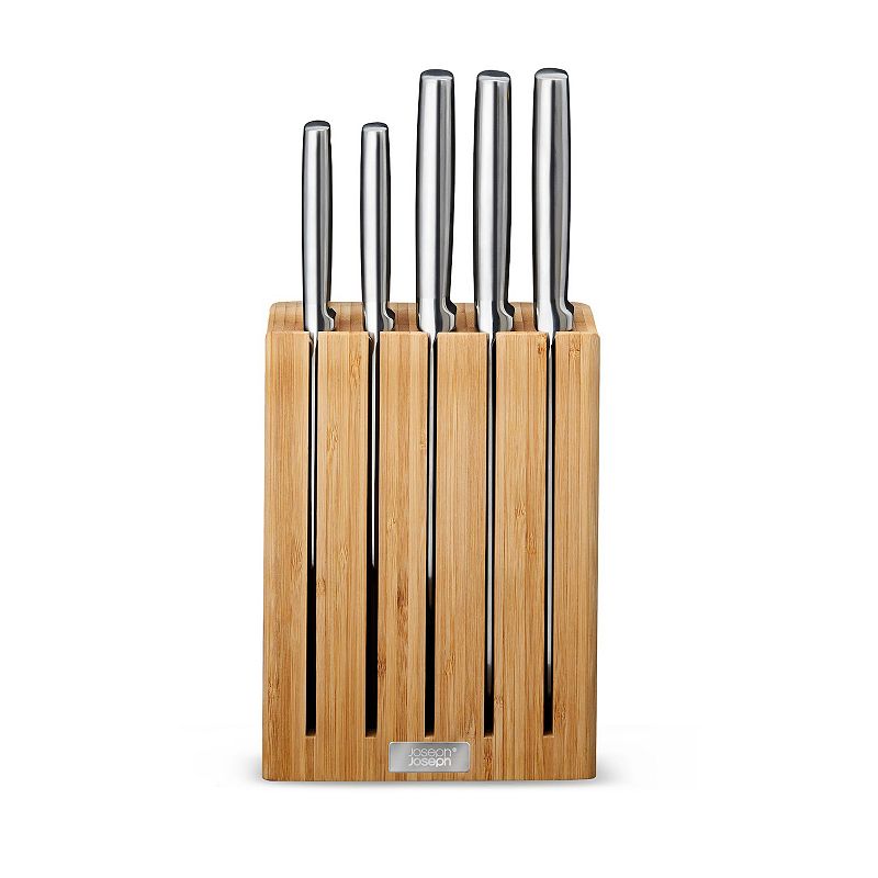 Joseph Joseph Elevate Steel Knives and Bamboo Knife Block 5-piece Set