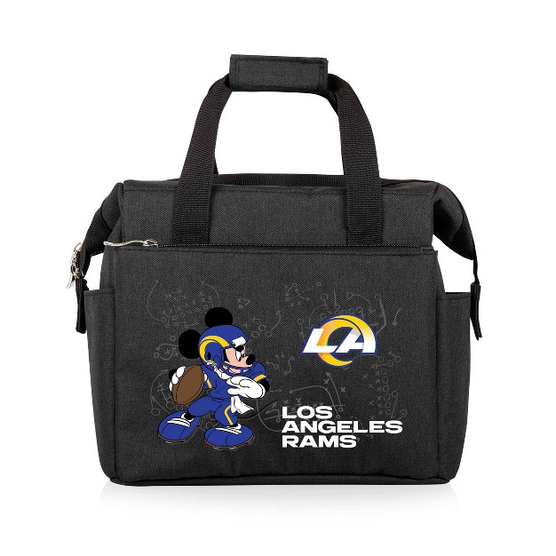 Nfl Los Angeles Rams Mickey Mouse On The Go Lunch Cooler Black