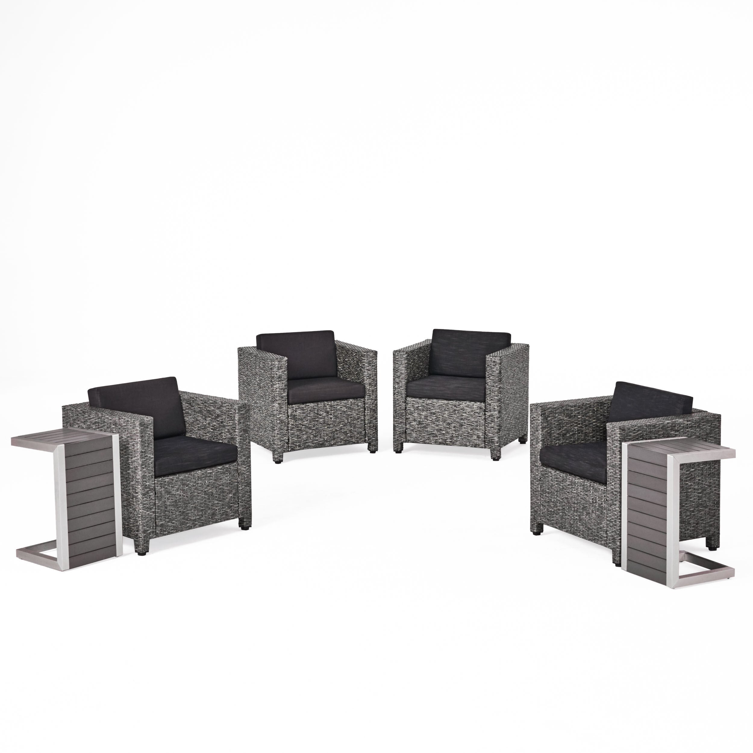 Venice 4-Seater Outdoor Chat Set with Side Tables