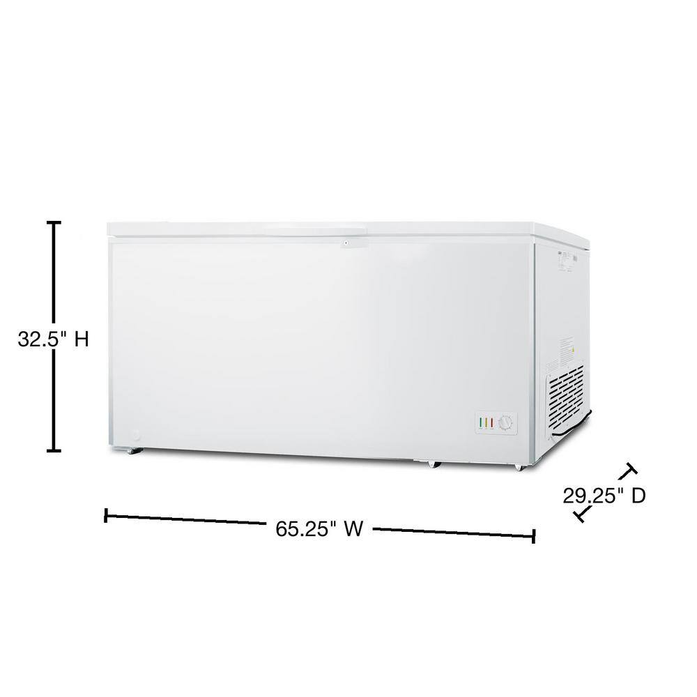 Summit Appliance 17.2 cu. ft. Manual Defrost Chest Freezer in White SCFM183