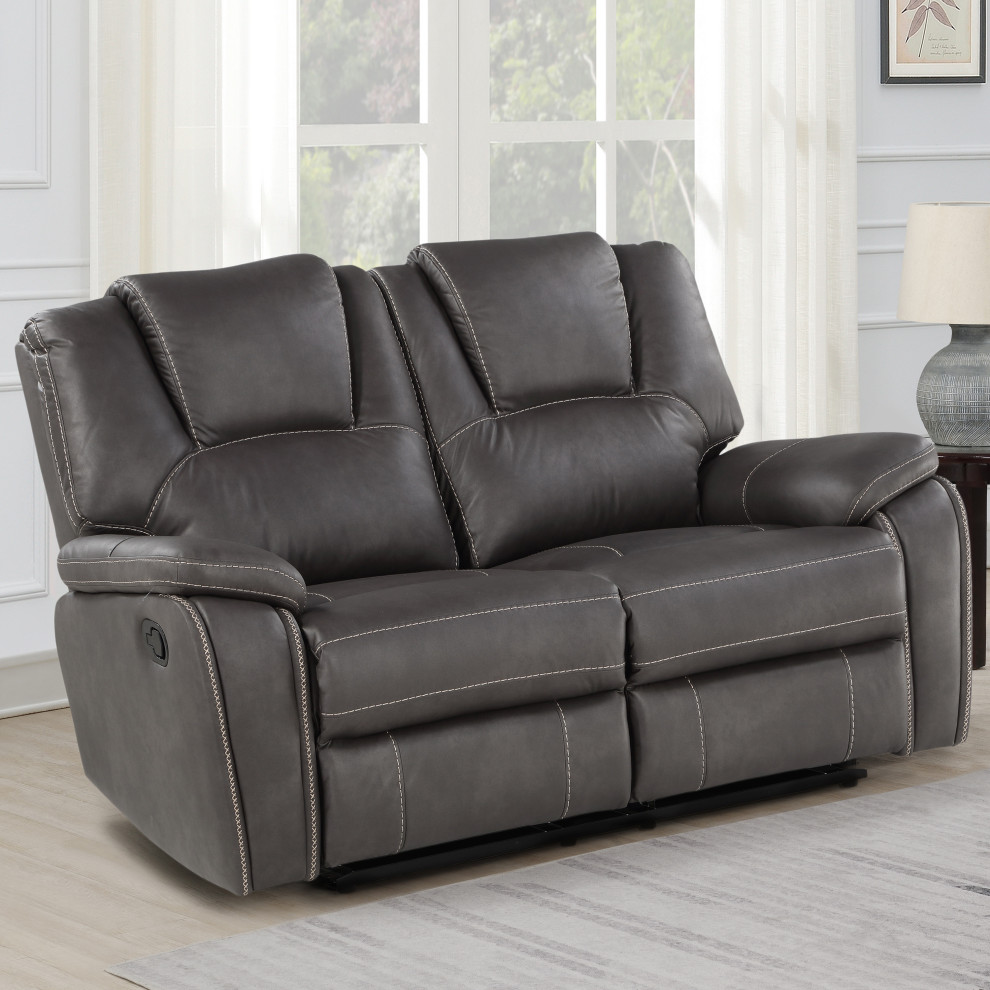 Katrine Manual Reclining Loveseat   Contemporary   Loveseats   by Steve Silver  Houzz