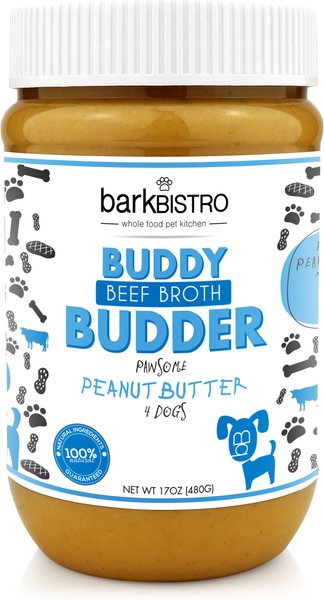 Bark Bistro Company Beef Broth Buddy Budder Dog Treat， 17-oz jar