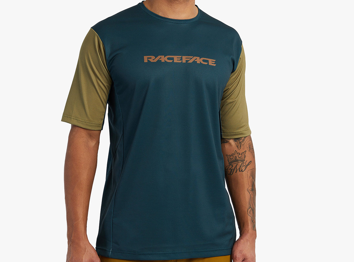 Race Face Indy Short Sleeve MTB Jersey - Pine - 2022
