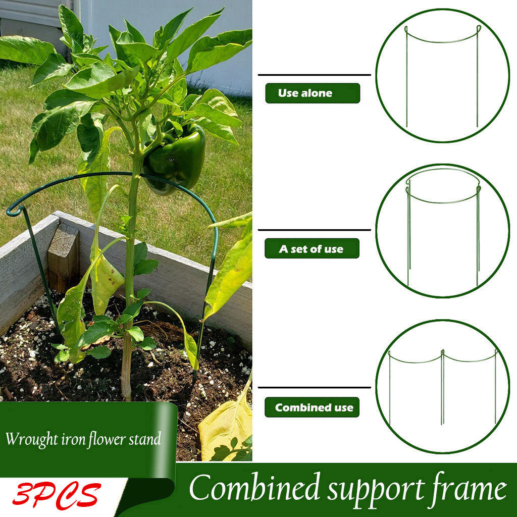 Egmy 3Pcs Horticultural Plant Holder Ring Holder Garden Plant Holder Gardening Tool