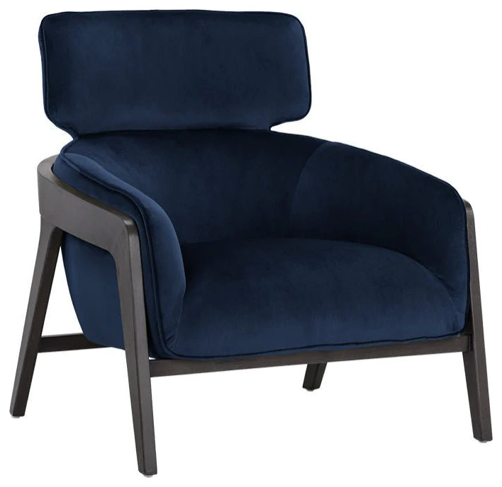 Leeto Lounge Chair  Metropolis Blue   Contemporary   Indoor Chaise Lounge Chairs   by Virgil Stanis Design  Houzz