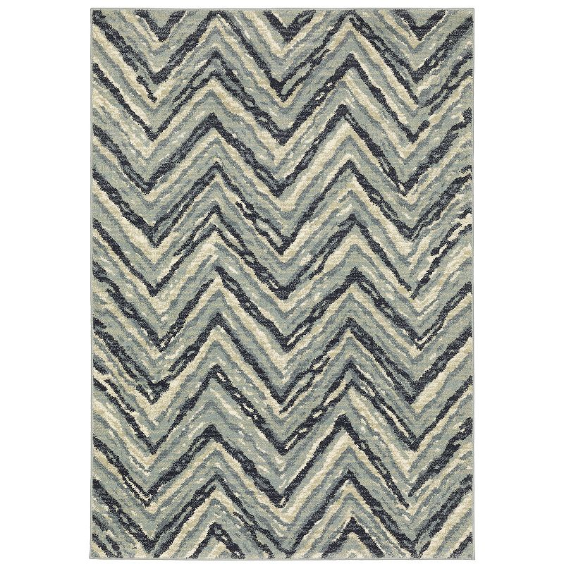 StyleHaven Salinas Industrial Chevron Area Rug