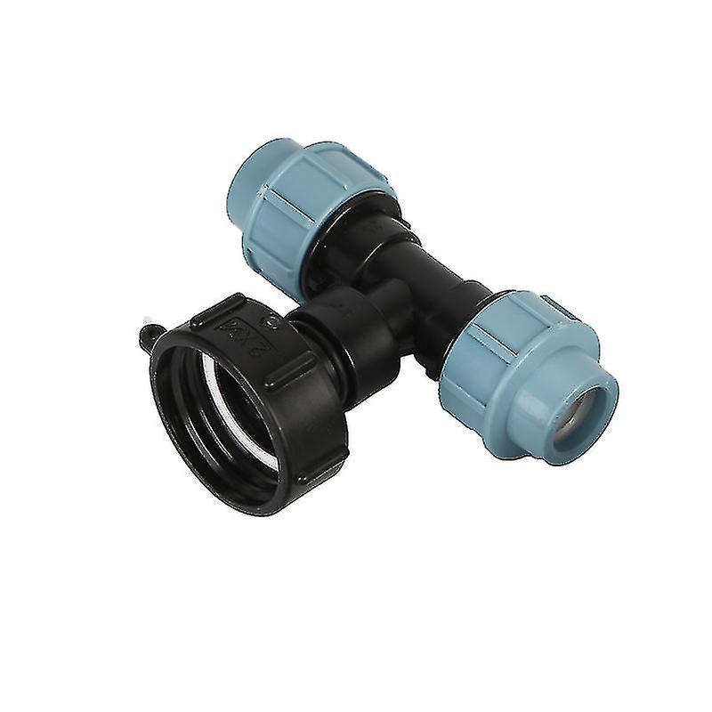 Ibc Tank Adapter， S60x6 Ibc Water Tank Adapter With 25mm Mdpe T-connector， Compatible With Uk And Eu Standard Ibc Containers25mm