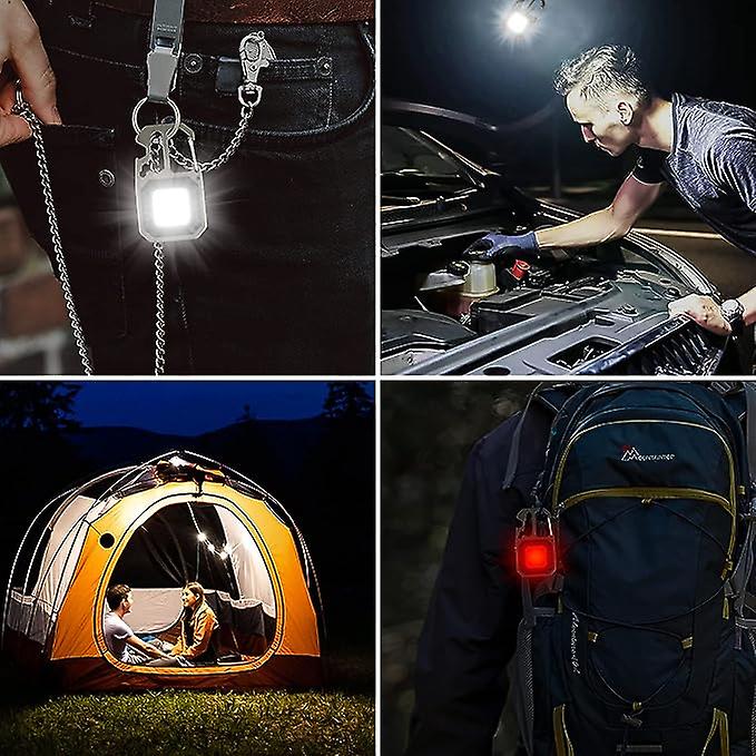 Orch Portable Mini Led Small Work Light Keychain Flashlight 7 Modes 800 Lumens Rechargeable Inspection Lights With Bottle Opener Magnetic Base For Cam