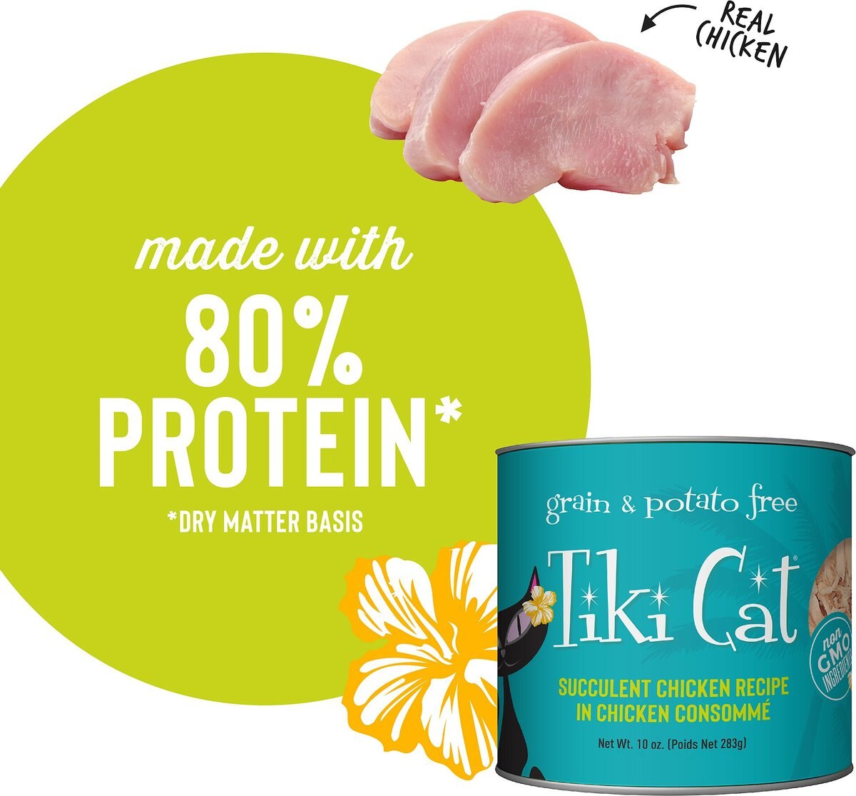 Tiki Cat Puka Puka Luau Succulent Chicken in Chicken Consomme Grain-Free Canned Cat Food